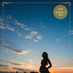 Gestante em por do sol