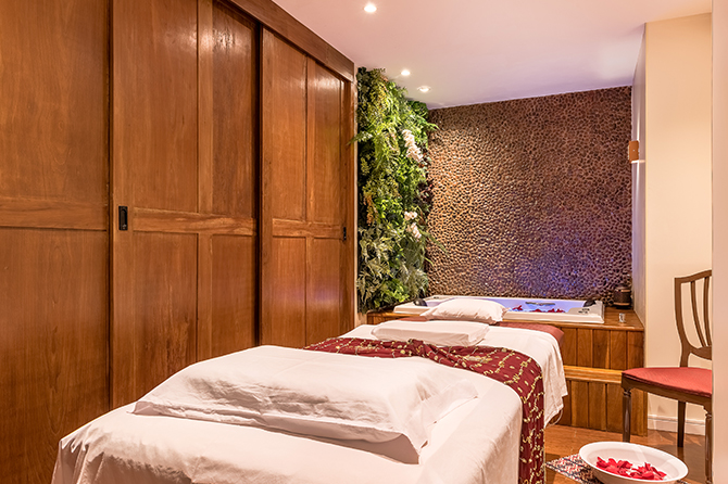 Detalhe do quarto da unidade Blue Tree Alphaville