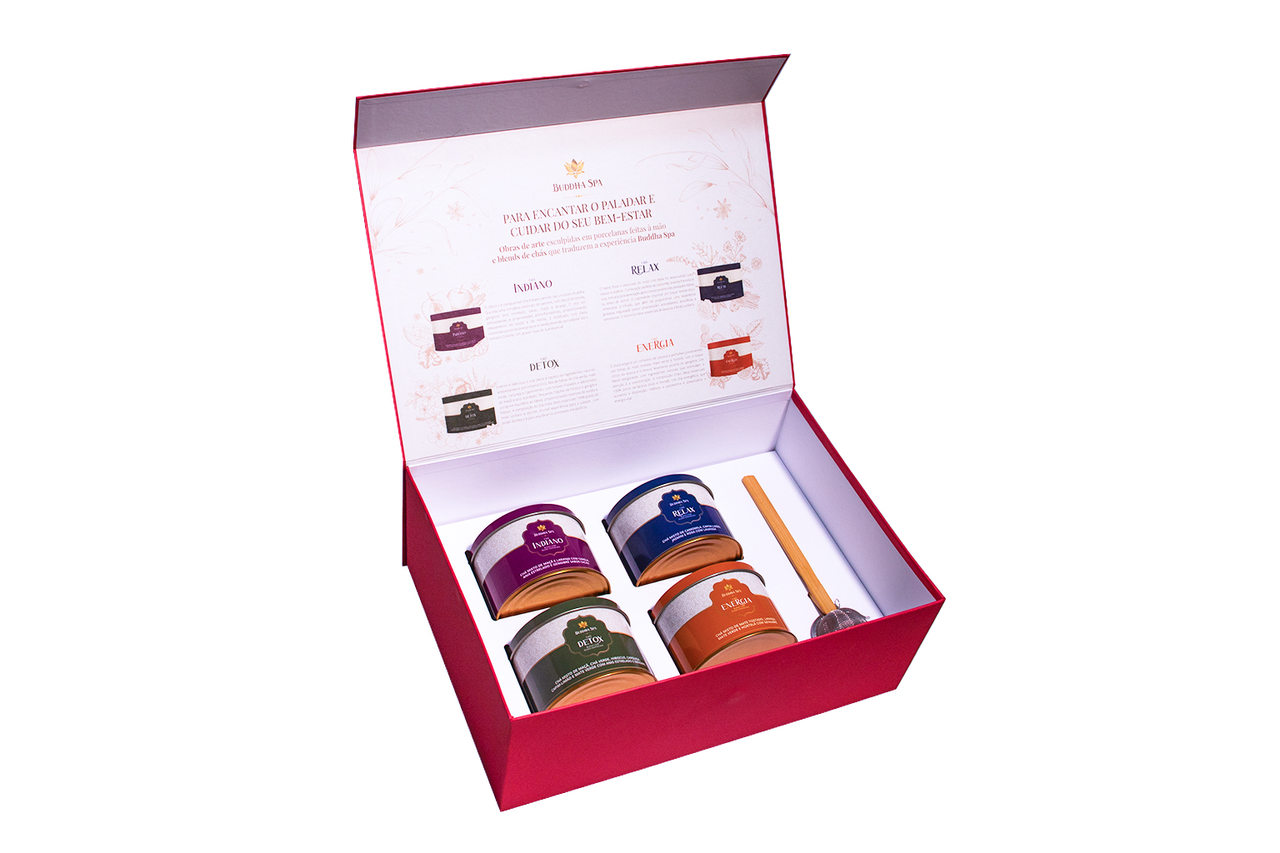 kit-4-chas-aroma Embalagens do kit de chás 4 aromas buddha spa